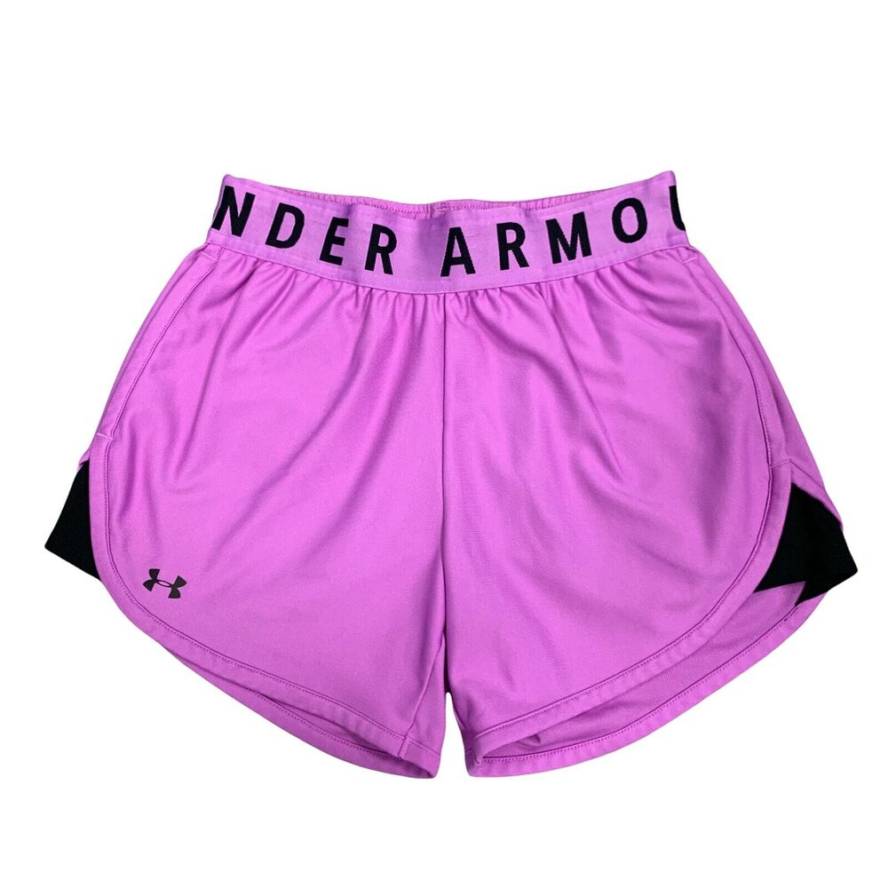 Under Armour Shorts Womens XS Extra Small Purple UA Play Up HeatGear Athletic